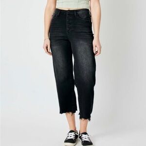 Judy Blue high rise crop button fly